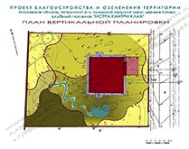 Ландшафтный проект участка 20 соток - план вертикальной планировки